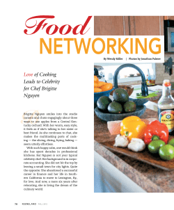 Love of Cooking Leads to Celebrity for Chef Brigitte