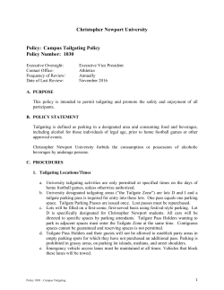 Tailgating Policy