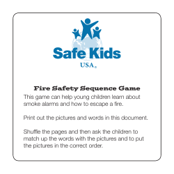 This game can help young children learn about smoke alarms and