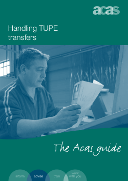 Handling TUPE transfers