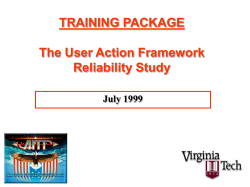 A Brief UAF Training in PowerPoint