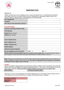 Application Form