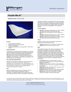 Flexible Min-K - Morgan Advanced Materials