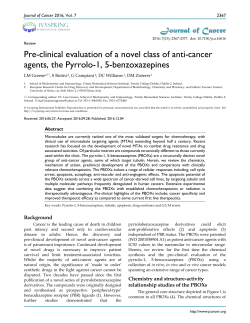 Pre-clinical evaluation of a novel class of anti