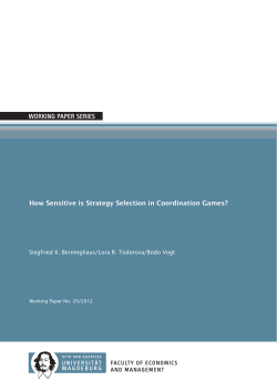 How Sensitive is Strategy Selection in Coordination Games?