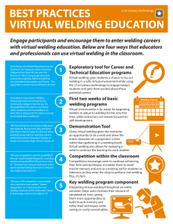 best practices virtual welding education