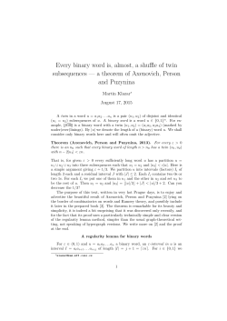 Every binary word is, almost, a shuffle of twin subsequences &mdash; a
