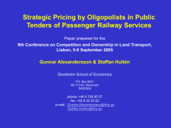 High and low bids in tenders