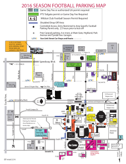 Football Parking Map - UA Parking and Transportation