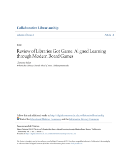 Review of Libraries Got Game: Aligned Learning through Modern