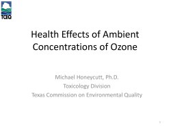 Ambient Concentrations of Ozone
