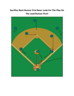 Sacrifice Bunt Runner First Base: Look For The Play On The Lead