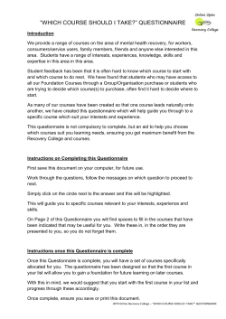 Click here - Working to Recovery