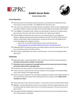 Bubble Soccer Rules
