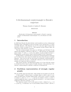 A 64-dimensional counterexample to Borsuk`s conjecture