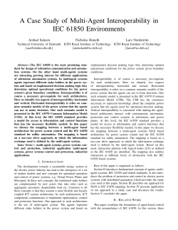 A Case Study of Multi-Agent Interoperability in IEC 61850