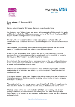 Hereford Hospitals - Wye Valley NHS Trust