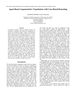 Agent-Based Argumentative Negotiations with Case