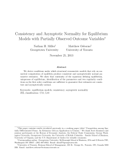 Consistency and Asymptotic Normality for Equilibrium Models with