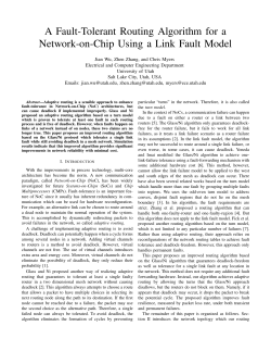 A Fault-Tolerant Routing Algorithm for a Network-on