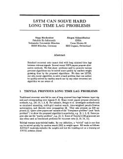 LSTM can Solve Hard Long Time Lag Problems