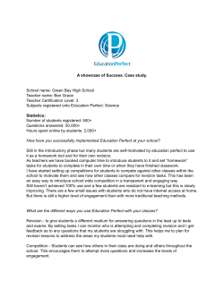 A showcase of Success. Case study. School