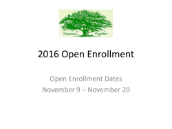 2015 Open Enrollment