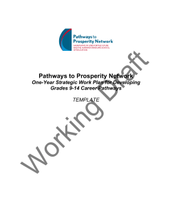 Draft Regional Work Plan Template