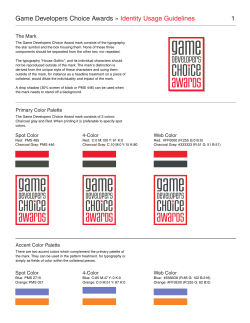 Game Developers Choice Awards &raquo; Identity Usage Guidelines 1