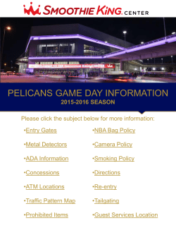 pelicans game day information