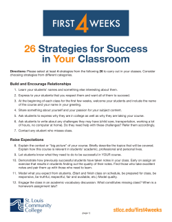26 Strategies for Success in Your Classroom