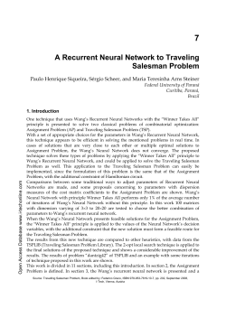 A Recurrent Neural Network to Traveling Salesman Problem