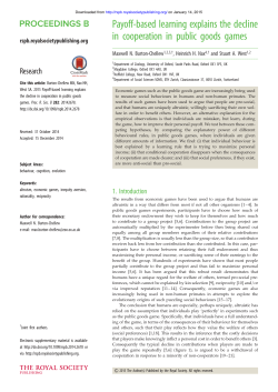 Payoff-based learning explains the decline in cooperation in public