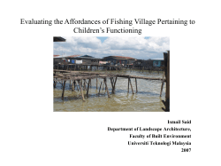 Fishing Village as Play Context for Children: Analysis of Children