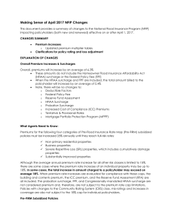 Making Sense of April 2017 NFIP Changes