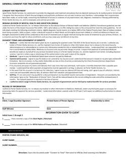 General Consent for Treatment