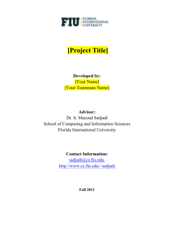 Comparing Kaseya to  - FIU School of Computing and