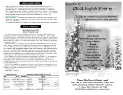 PowerPoint Presentation - Chinese Bible Church of Greater Lowell
