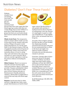 May 2016 White Label Newsletter - Food and Health Communications