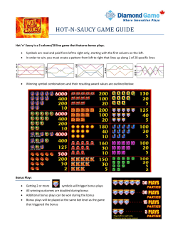 hot-n-saucy game guide - Jackpot City Gaming Entertainment