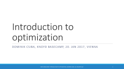 Introduction to machine learning