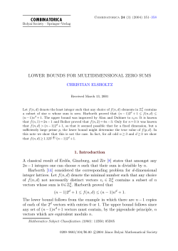 Lower Bounds for Multidimensional Zero Sums