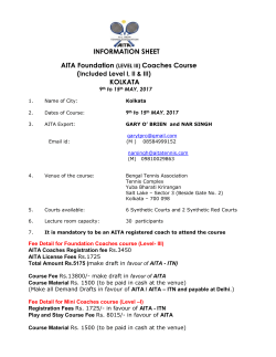 (LEVEL III) Coaches Course KOLKATA