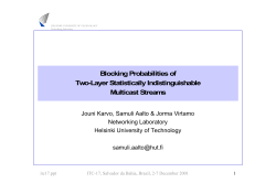 Blocking Probabilities of Two-Layer Statistically Indistinguishable