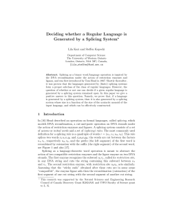 Deciding whether a Regular Language is Generated by a Splicing
