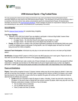 Flag Football Rules