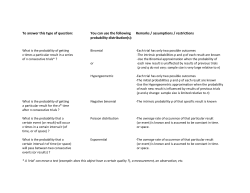 Probability distributions