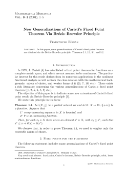 New Generalizations of Caristi`s Fixed Point Theorem Via Br&eacute;zis