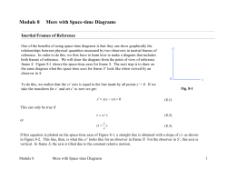 Module 1 Newtonian Relativity
