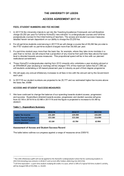 Access Agreement 2017 - 18